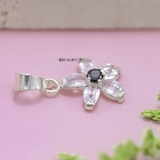 Mặt Dây Chuyền Bạc Nữ Hình Bông Hoa 5 Cánh Đính Đá  M2409210013