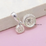 Mặt Dây Chuyền Bạc Nữ Hình Bán Cầu Đính Đá Tinh Tế M2409210041