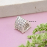 Mặt Dây Chuyền Bạc Nữ Tam Giác Đá Nhỏ Lấp Lánh M2409230058