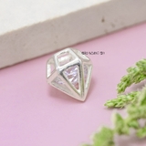 Mặt Dây Chuyền Bạc Nữ Hình Viên Kim Cương Đá Trắng M2409230059