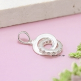 Mặt Dây Chuyền Bạc Nữ S925 Cartier Love Mặt Lồng Đính Đá M2409210022