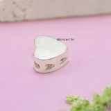 Mặt Dây Chuyền Bạc Nữ Trái Tim Trơn  M2409230057