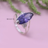 Nhẫn Bạc Nữ Phong Thủy Đá Tím N2409060013
