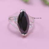 Nhẫn Bạc Nữ Phong Thủy Đá Đen N2409060012