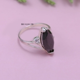 Nhẫn Bạc Nữ Phong Thủy Đá Đen N2409060012