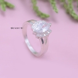 Nhẫn Bạc Nữ Phong Thủy Đá Trắng N2409060020
