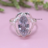 Nhẫn Bạc Nữ Phong Thủy Đá Trắng N2409060019