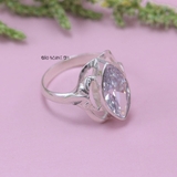 Nhẫn Bạc Nữ Phong Thủy Đá Trắng N2409060019