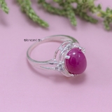 Nhẫn Bạc Nữ Đính Đá Hồng N2409060048