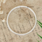 Vòng tay bạc nữ thiết kế vòng trơn đơn giản dễ đeo V2409090038