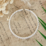 Vòng tay bạc nữ thiết kế xoắn thừng vô cùng độc đáo V2409090017