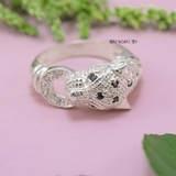 Nhẫn Bạc Nam Cartier Đầu Báo N2409030002