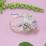 Nhẫn Bạc Nữ Đẹp Cao Cấp Gắn Đá Sang Trọng