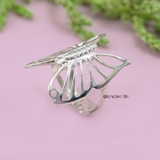 Nhẫn Bạc Nữ Thiết Kế Hình Con Bướm Tỉ Mỉ Tinh Tế N2409020127