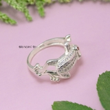 Nhẫn Bạc Nữ Con Ếch Đính Đá Sang Trọng N2409030022