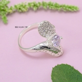 Nhẫn Bạc Nữ Thiết Kế Đính Đá Tỉ Mỉ Tinh Tế N2409020124