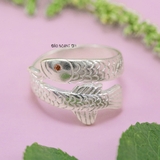 Nhẫn Bạc Nữ Thiết Kế Mở Hình Con Cá Dễ Dàng Điều Chỉnh Kích Thước N2409030003