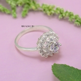 Nhẫn Bạc Nữ Hình Hoa Hướng Dương Gắn Đá Sang Trọng N2408310043