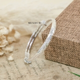 Vòng tay bạc nữ mặt vòng thiết kế hình rồng phượng V2409130011