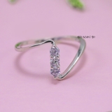 Nhẫn Bạc Nữ Thiết Kế Đính Đá Sang Trọng N2409020077