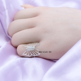 Nhẫn Bạc Nữ Thiết Kế Hình Con Bướm Tỉ Mỉ Tinh Tế N2409020127