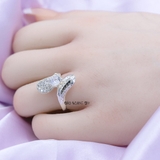 Nhẫn Bạc Nữ Thiết Kế Đính Đá Tỉ Mỉ Tinh Tế N2409020124