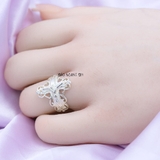Nhẫn Bạc Nữ Thiết Kế Hình Thánh Giá