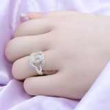 Nhẫn Bạc Nữ Thiết Kế Chữ X Đính Đá Sang Trọng  N2409020049