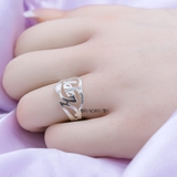 Nhẫn Bạc Nữ Thiết Kế Khắc Chữ Happy N2409020128