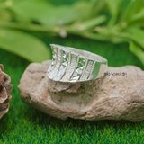Nhẫn Bạc Nữ Thiết Kế Chạm Khắc Tỉ Mỉ Đính Đá  N2409020129
