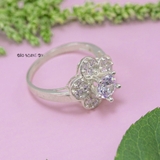 Nhẫn Bạc Nữ Hình Bông Hoa Gắn Đá Sang Trọng N2408310034