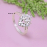 Nhẫn Bạc Nữ Hình Chiếc Lá Đính Đá Sang Trọng N2409010070