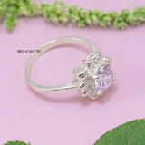 Nhẫn Bạc Nữ Hình Bông Hoa Gắn Đá Sang Trọng N2408310050