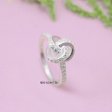 Nhẫn Bạc Nữ Trơn Love Knot Xinh Xắn Dễ Thương N2408250003