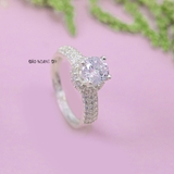 Nhẫn Bạc Nữ Đính Đá Sang Trọng N2409010003