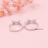 Bông Tai Bạc S925 Cho Bé Khong Tròn Nơ Nhỏ Xinh H2410280023