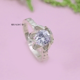 Nhẫn Bạc Nữ Hình Bông Hoa Đính Đá Sang Trọng N2409010066