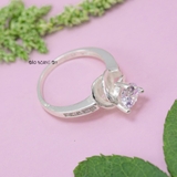Nhẫn Bạc Nữ Thiết Kế Hình Bông Hoa Đính Đá Sang Trọng  N2409010108