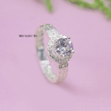 Nhẫn Bạc Nữ Kim Tiền Đính Đá Sang Trọng N2409010059