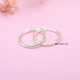 Bông Tai Bạc Cho Bé Khong Tròn Trơn H2410280004