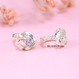 Bông Tai Bạc Nữ S925 Khong Tròn Kiểu Vòng Tròn Xoắn Xinh Xắn H2410280013