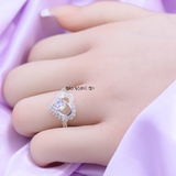 Nhẫn Bạc Nữ Đá Hình Trái Tim Gắn Đá Sang Trọng Quý Phái N2408300055