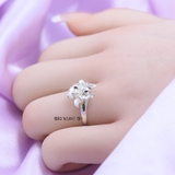 Nhẫn Bạc Nữ Trơn Không Đá Hình Hoa Hồng Đẹp Sang Trọng N2408240001