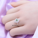 Nhẫn Bạc Nữ Phong Thủy Đá Xanh Ngọc N2409050020