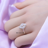 Nhẫn Bạc Nữ Hình Chiếc Lá Đính Đá Sang Trọng N2409010070