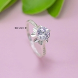 Nhẫn Bạc Nữ Hình Bông Hoa Đính Đá Sang Trọng  N2409020007