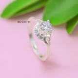 Nhẫn Bạc Nữ Thiết Kế Hình Tròn Đính Đá Sang Trọng  N2409020018