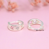 Bông Tai Bạc Nữ Kiểu Bật Hình Ngôi Sao Khong Cứng Cáp Chắc Chắn H2410280064