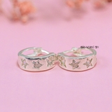Bông Tai Bạc Nữ Kiểu Bật Hình Ngôi Sao Khong Cứng Cáp Chắc Chắn H2410280065