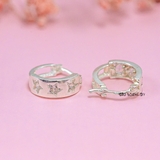 Bông Tai Bạc Nữ Kiểu Bật Hình Ngôi Sao Khong Cứng Cáp Chắc Chắn H2410280065